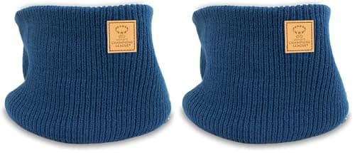 Image of UEFA Women's Champions League Knitted Snood - UWCL Offically Licensed Merchandise, Neck Warmer for Men & Women, Scarf Alternative, Great Football Gift Idea, Blue, One Size