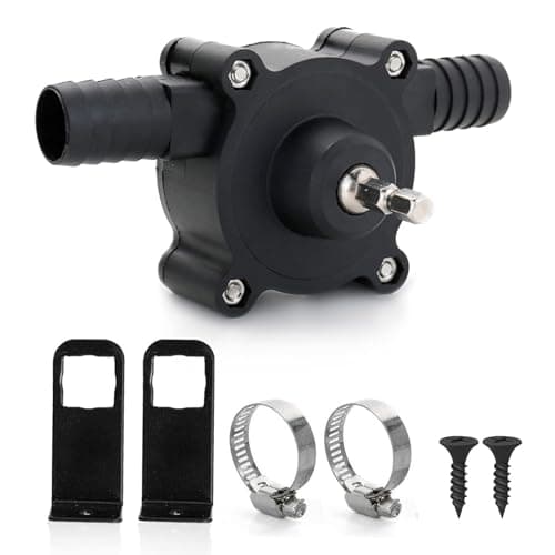 Image of Portable Electric Drill Pump for Water & Liquid Transfer, Hand Drill Powered Water Pump for Diesel and Oil, Self-Priming Transfer Pump with Fast Pumping Speed for Home and Outdoor Applications