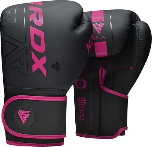 Image of RDX Boxing Gloves, Pro Training Sparring, Maya Hide Leather, Muay Thai MMA Kickboxing, Men Women Adult Kids, Heavy Punching Bag Mitts Pads Workout, Ventilated Palm Multi Layered 4 6 8 10 12 14 16 18Oz