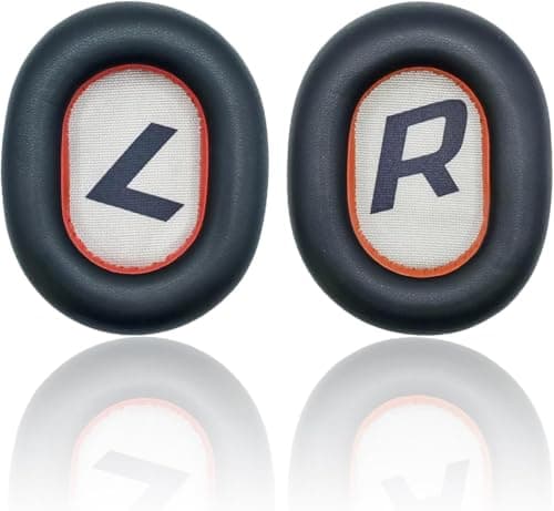 Image of Replacement Earpads Compatible with Plantronics Voyager 8200 UC/Plantronics Backbeat Pro2 Headphone, Headphone Ear Pads Ear Cushions, Ear Cups Cover Repair Parts-Black