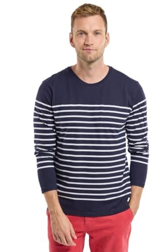Image of Armor Lux Men's Marinière Port-Louis Héritage Homme Long Sleeve Top Not Applicable, Multicolour (600 Navire/Blanc 600), XX-Large (Manufacturer Size: 2XL)