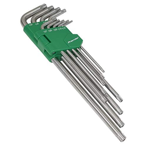 Image of Sealey Ak7163 Security TRX-Star Key Set 9Pc Extra-Long