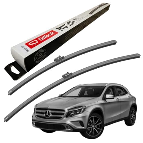Image of Silbak Windscreen Wipers, fits for MERCEDES GLA-CLASS (01/2015-12/2019) Front Wiper Blades, 600mm/480mm
