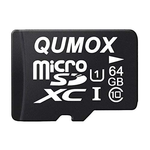 Image of Qumox 64GB Class 10 UHS-I Memory Micro SD Card, Write Speed 20 MB/S, Read Speed Up to 40 Mb/S