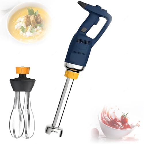 Image of 2-in-1 Commercial Hand Blender Stick with Whisk,350w/500w/750w Electric Food Processor for Baking,Cooking,Baby Food,Puree Soup,Mayonnaise,Mashed Potatoes (Optional Shaft) 350W-30cm
