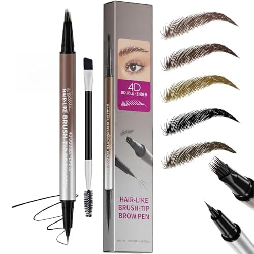Image of Waterproof Eyebrow Pomade Kit with Dual - Ended Brush, Smudge Resistant Long-Lasting 3D Brow Gel Soap, Quick-Dry Formula for Perfectly Sculpted Natural Defined Brows (Dark Brown)