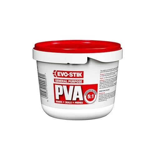 Image of EVO-STIK General Purpose PVA, Adhesive, Primer, Sealer and Dustproofer, For Interior Use, Colour: White, Size: 500ml