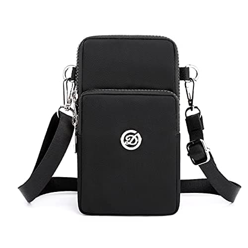 Image of Small Crossbody Wallet Moblie Phone Bag Women Mini Shoulder Purse for iPhone 16 Plus 15 14 Pro Max Samsung Galaxy A35 A14 A33 A54 M13 M33 M53 Google Pixel 9 Pro 8 Pro 7 6a OnePlus 11 (Black)