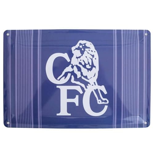 Image of Chelsea FC Retro Dayz Metal Sign (One Size) (Blue/White)