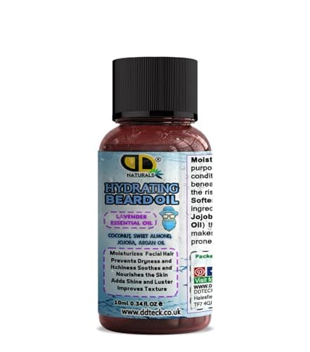 Image of Hydrating Beard Oil for Men With Sandalwood Aroma | Soothes Dryness & Itch | Softens Beard,Promotes Healthy Growth, Adds Shine & Softness, Supports Growth, Non-Greasy Formula (10ml)