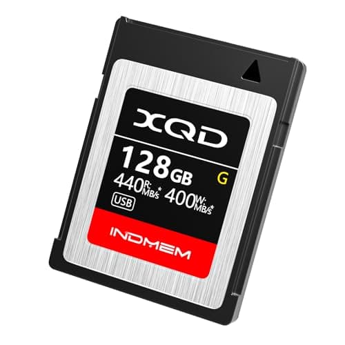 Image of INDMEM 128GB XQD Card 5x TOUGH MLC XQD Flash Memory Card High Speed G Series (Read 440MB/s and Write 400MB/s)