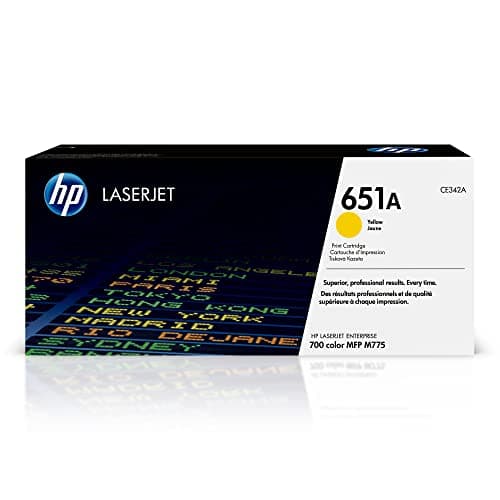 Image of HP CE342A 651A Original LaserJet Toner Cartridge, Yellow, Single Pack
