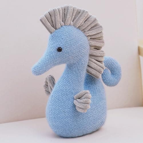 Image of Xshelley Seahorse stuffed Animal PlushToys Seahorse Dolls furniture Decorations,Realistic seahorse Plush pillow Kids birthday present (30 cm)