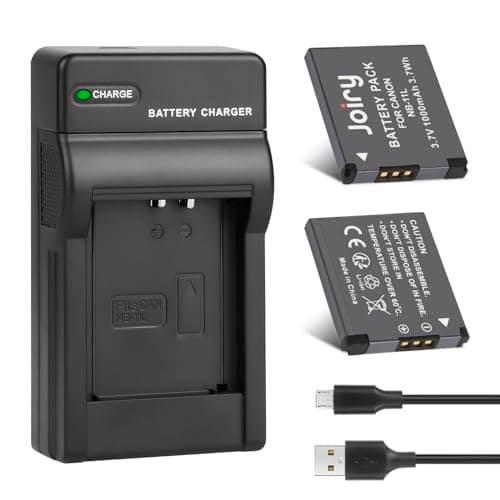 Image of Joiry 2 x NB-11L Li-ion Replacement Battery NB-11LH + LCD USB Charger for Canon PowerShot A2300 A2400 A2500 A2600 A3400 A3500 A4000, ELPH 110 115 130 320 340 HS, IX US 265 132D 140 155 150 145