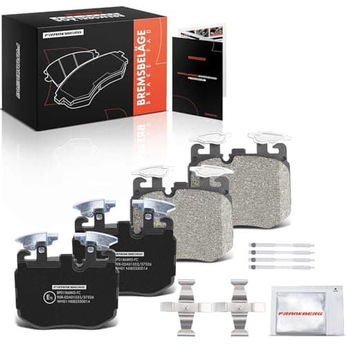 Image of Frankberg Brake Pad Set incl. 4x Pads Front Compatible with X5 F95 G05 5 Series Touring G31 3 Series Touring G21 G81 X3 F97 G01 G08 3 Series G20 G28 G80 Replace# 34116889585