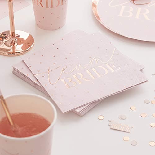 Image of Ginger Ray Rose Gold Foiled Hen Party Napkins - Hen Party