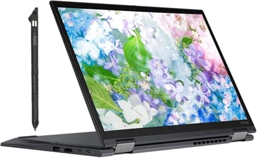 Image of Lenovo Thinkpad X13 Yoga Laptop 2-in-1 Computer Touchscreen, 13.3in FHD PC, Intel Core i7-10th, 16GB RAM, 256GB SSD, HDMI, Qwerty Keyboard, Win11 Pro (Refurbished)