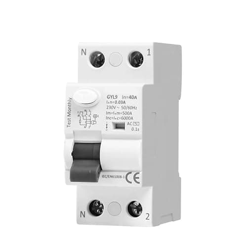 Image of 2P 40A 30MA Type And TYPE A RCCB GYL9 Residual Current Magnetic Circuit Breaker(AC,2P 40A 300mA(0.3A))