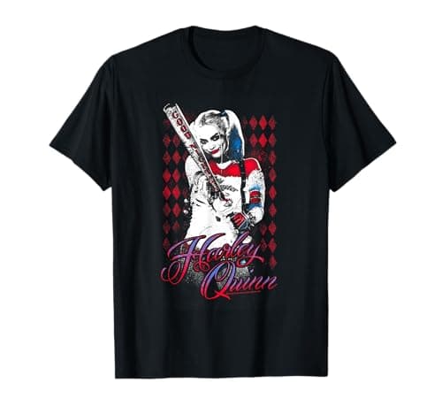 Image of Suicide Squad Harley Quinn Bat T-Shirt T-Shirt