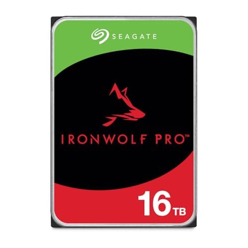 Image of Seagate IronWolf Pro 16TB, Enterprise Internal NAS HDD, CMR 3.5 Inch, SATA 6GB/s, 7.200 RPM, 256MB Cache for RAID NAS, Data Rescue Services, Frustration Free Packaging (ST16000NTZ01)