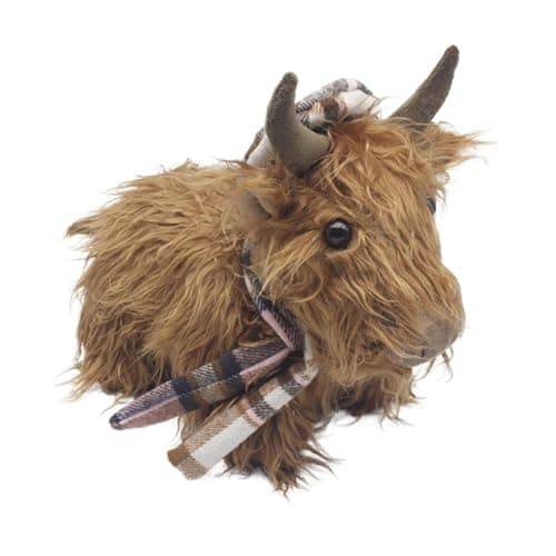 Image of Lesser & Pavey Highland Cow Doorstop Check for Home & Office | Stylish Door Wedges & Door Stoppers for Floor | Door Stops for Indoors & Outdoors | Reliable Door Wedges for Bedroom