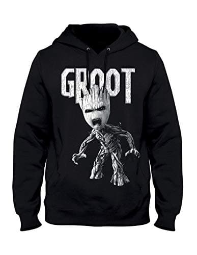 Image of cotton division Guardians of the Galaxy Vol. 2 - Angry Groot Sweatshirt, Black, M