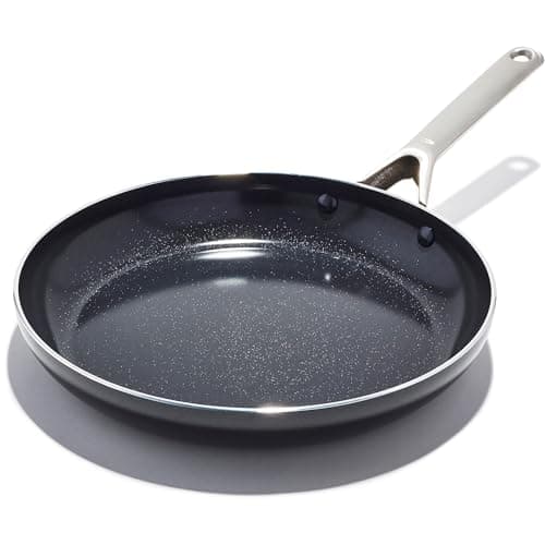 Image of OXO Agility Series 30cm Frying Pan Skillet – No-PFAS Ceramic Non-Stick, Quick-Heating Aluminium, Induction-Ready Base, Oven & Dishwasher Safe, Sturdy Stainless Steel Handle, Chip-Resistant Rim