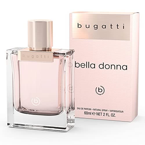 Image of bugatti Bella Donna Women's Perfume Eau de Parfum 60 ml I Sensual Eau de Parfum for All Age and for Any Occasion I Elegant Combination of Peach, Jasmine & Musk I Sweet, Spicy & Elegant