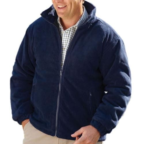 Image of Champion Mens Glen Country Estate Quilt Lined Fleece Coat-Navy-Medium 38-40