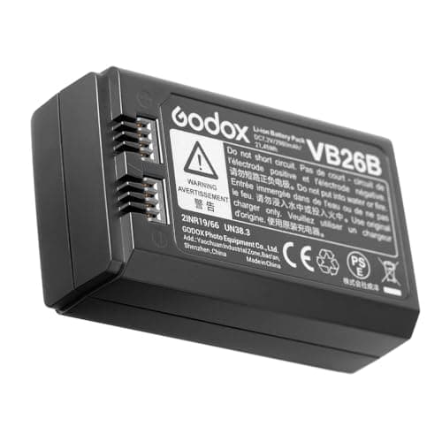 Image of Godox VB26 VB26A 7.2V 2600MAh Battery for Godox V1 C/N/S/F/O/P Round Flash and Godox V860iii S/N/C/F/O/P Flash V850III AD100Pro