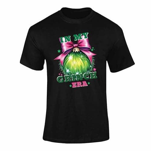 Image of Funny Cute Christmas Grinch Era T-Shirts for Men & Women – Festive Christmas Shirts UK, Humorous Xmas Jumpers Alternative