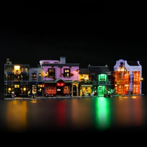 Image of MENZAVA LED Light Set Compatible with LEGO 75978 Diagon Alley Harry Potter Building Blocks Model - Model Set NOT Included