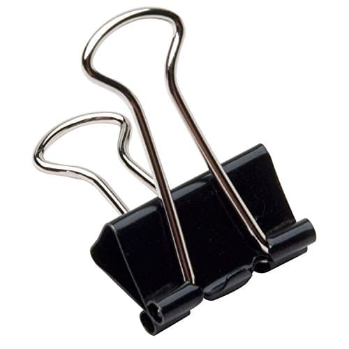 Image of Clipper 19mm Foldback Clip - Black (Pack of 100)