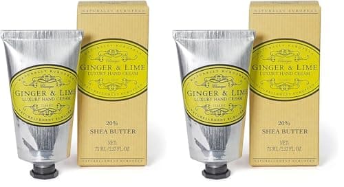 Image of Naturally European Luxury Hand Cream Soothing and Caring - Ginger & Lime 1 x 75ml (Pack of 2)