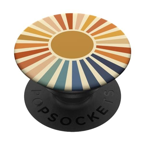 Image of PopSocket PopGrip:Sunset Retro Fall Colors Nostalgic Style Phone Popper Swappable PopGrip