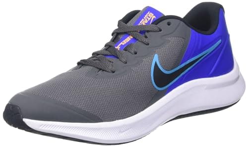 Image of NIKE Star Runner 3 Sneaker, Iron Grey Black Blue Lightning, 1 UK