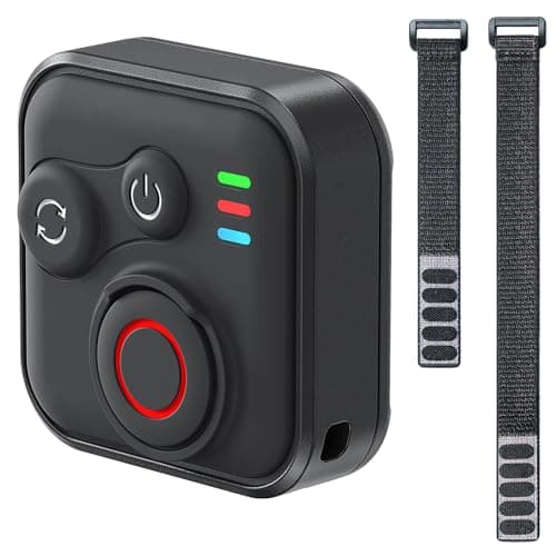 Image of Bluetooth Remote Control for DJI Osmo Action 6/5 Pro/4/360 Camera Accessories, 50 m Range Remote Controller with Straps, IPX4 Waterproof, 96h Endurance Fast Charging BT5.1 Type-C