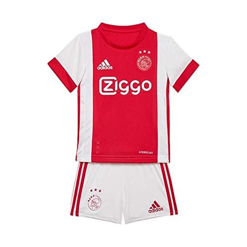 Image of adidas Amsterdam Season 2020/21 AJAX H Baby Mini First Kit Unisex, White/Red, 74
