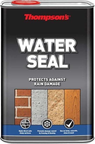 Image of Thompsons Water Seal Clear Waterproof Protector | Fast Drying Silicone Sealer for Decking, Brick, Concrete & Stone | Stops Freeze-Thaw Damage (Clear, 1 Litre)