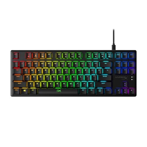 Image of HyperX Alloy Origins Core – RGB Gaming Mechanical Keyboard, Tenkeyless, Aqua, (QWERTY – US Layout)