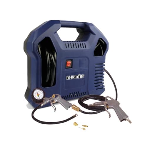 Image of MICHELIN - MB1 Portable air Compressor + Inflation Accessories (1 m Hose, Inflation Gun, nozzles) - Tankless - Oil Free - 1.5 hp Engine - Maximum Pressure 8 bar