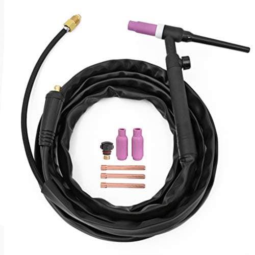Image of HITBOX 200Amp TIG Welding Torch WP17V 4M TIG Welder Gun Air Cooled SR-17V with 10-25R Quick Connector Plug for Lift TIG