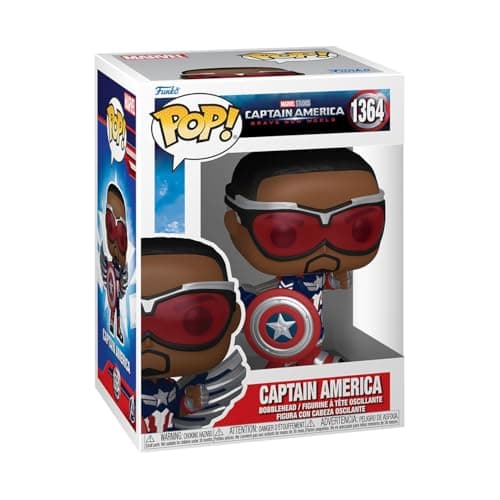 Image of Funko POP! Marvel: Captain America Brave New World - Captain America - Collectable Vinyl Figure - Gift Idea - Official Merchandise - Toys For Kids & Adults - Model Figure for Collectors and Display