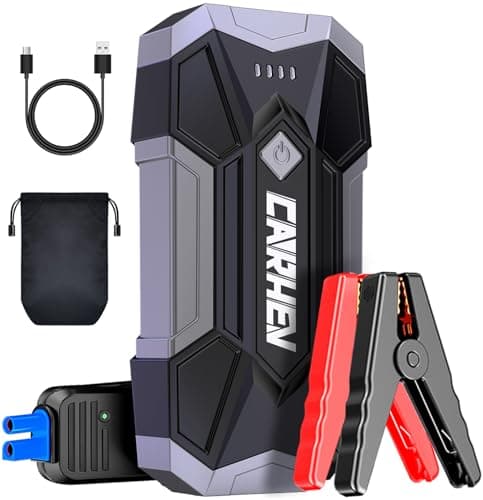 Image of 4500A Jump Starter Power Pack, Car Battery Booster Jump Starter Power Bank (up to 8.0L Gas or 8.0L Diesel Engine), Portable Car Starter with LED Flashlight, Jump Pack with Jump Leads