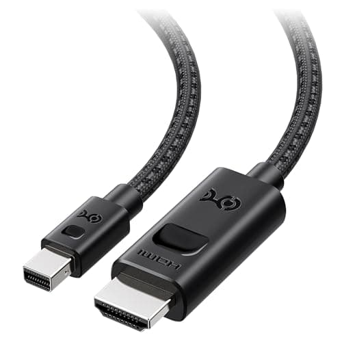 Image of Cable Matters 8K Mini DisplayPort 1.4 to HDMI Cable 6 ft / 1.8m with 4K 120Hz or 8K, Mini Display Port 1.4 to HDMI Cable in Black