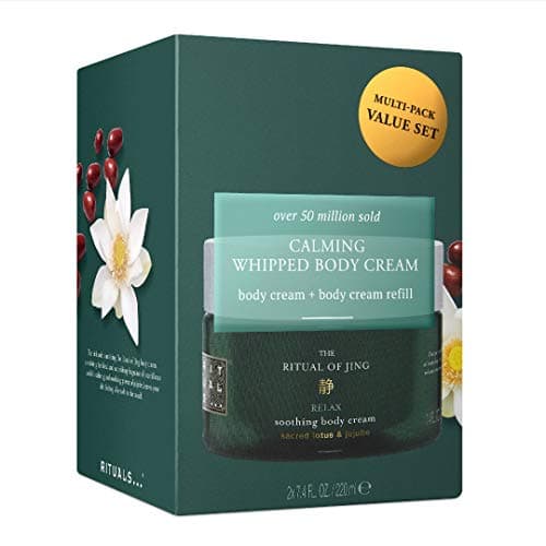Image of RITUALS Jing Body Cream & Refill Set - Nourishing Body Cream with Sunflower Oil, Sacred Lotus & Jujube - 440 ml