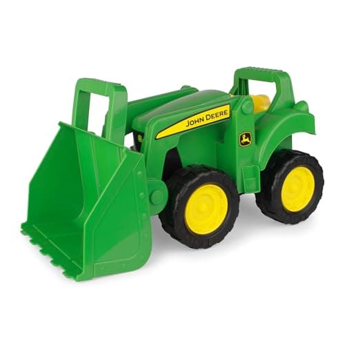 Image of ERTL TOMY Big Scoop John Deere Tractor Toy with Loader - Officially Licensed John Deere Tractor Toys - 15 Inch - Toddler Sand Toys Ages 3 Years and Up