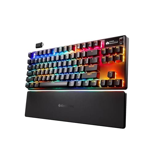 Image of SteelSeries Apex Pro TKL Wireless Gen 3 - Wireless Gaming Keyboard - Adjustable Actuation Hall Effect Switches; Game-Ready Presets - Rapid Trigger, Protection Mode, Rapid Tap/SOCD - American QWERTY