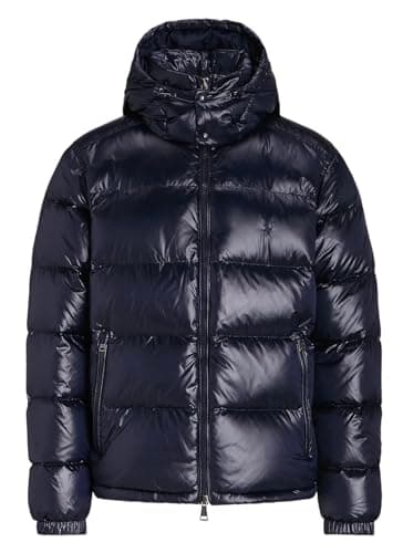 Image of Polo Ralph Lauren Men's Gloss Down Jacket (UK, Alpha, XL, Regular, Regular, Navy)