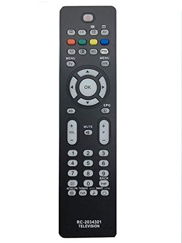 Image of VINABTY RC2034301/01 Replacement Remote Control Compatible with Philips 32PFL5522D/05 19PFL5522D 26PFL3512 32PFL5522 42PFL3512 32PFL5522D TVs